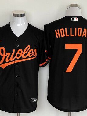 Baltimore Orioles Jackson Holliday #7 Black Baseball Jersey